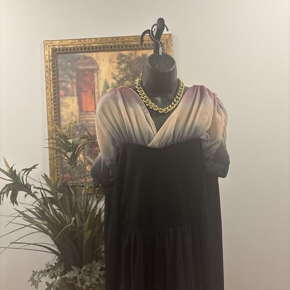 Alexandra Collection Women Tunic XXL Asymmetrical Long Sleeve Rutched Cut Small - Picture 3 of 16